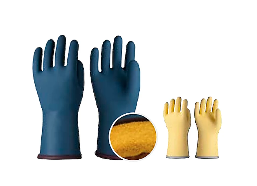 Catalog view of blue S300 cold-resistant liquid silicone gloves