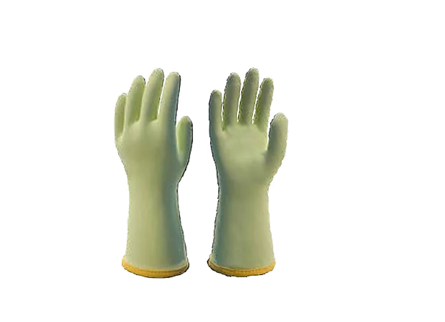 Catalog view of green S402 light-duty cold-resistant liquid silicone gloves