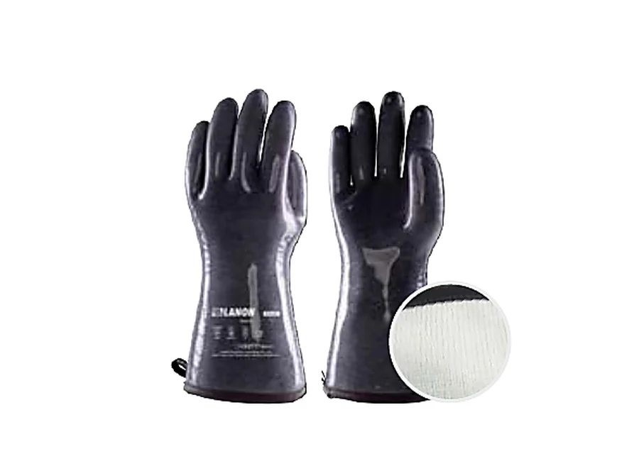 Catalog view of dark S500 heat-resistant liquid silicone gloves