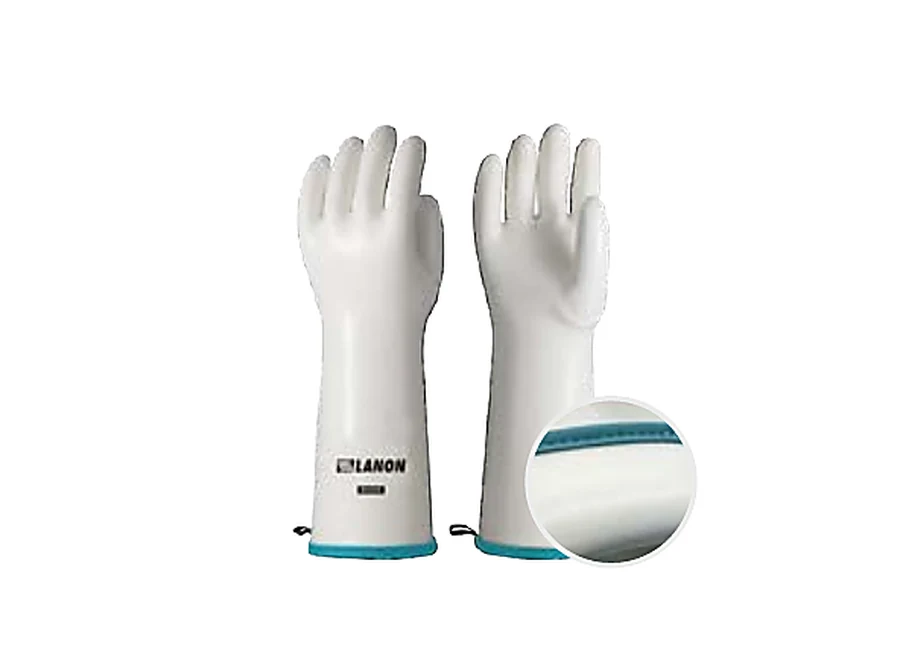 Catalog view of white S660 TPU-coated CoralAir liquid silicone gloves
