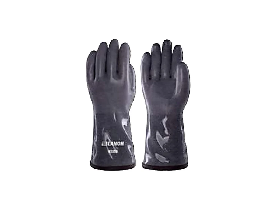 Catalog view of dark S850 sandy-grip liquid silicone gloves