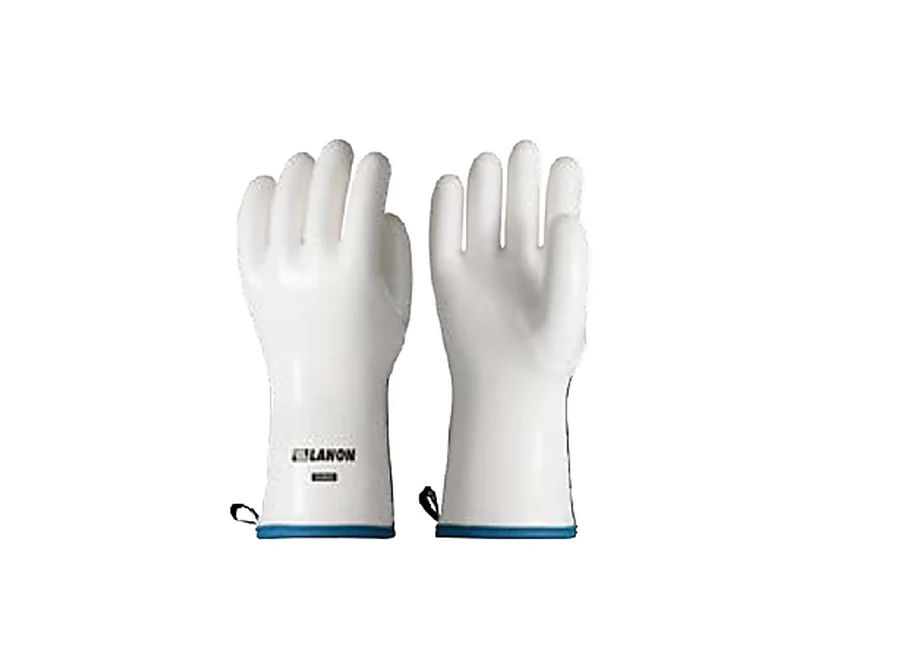 Catalog view of white S860 sandy-grip liquid silicone gloves