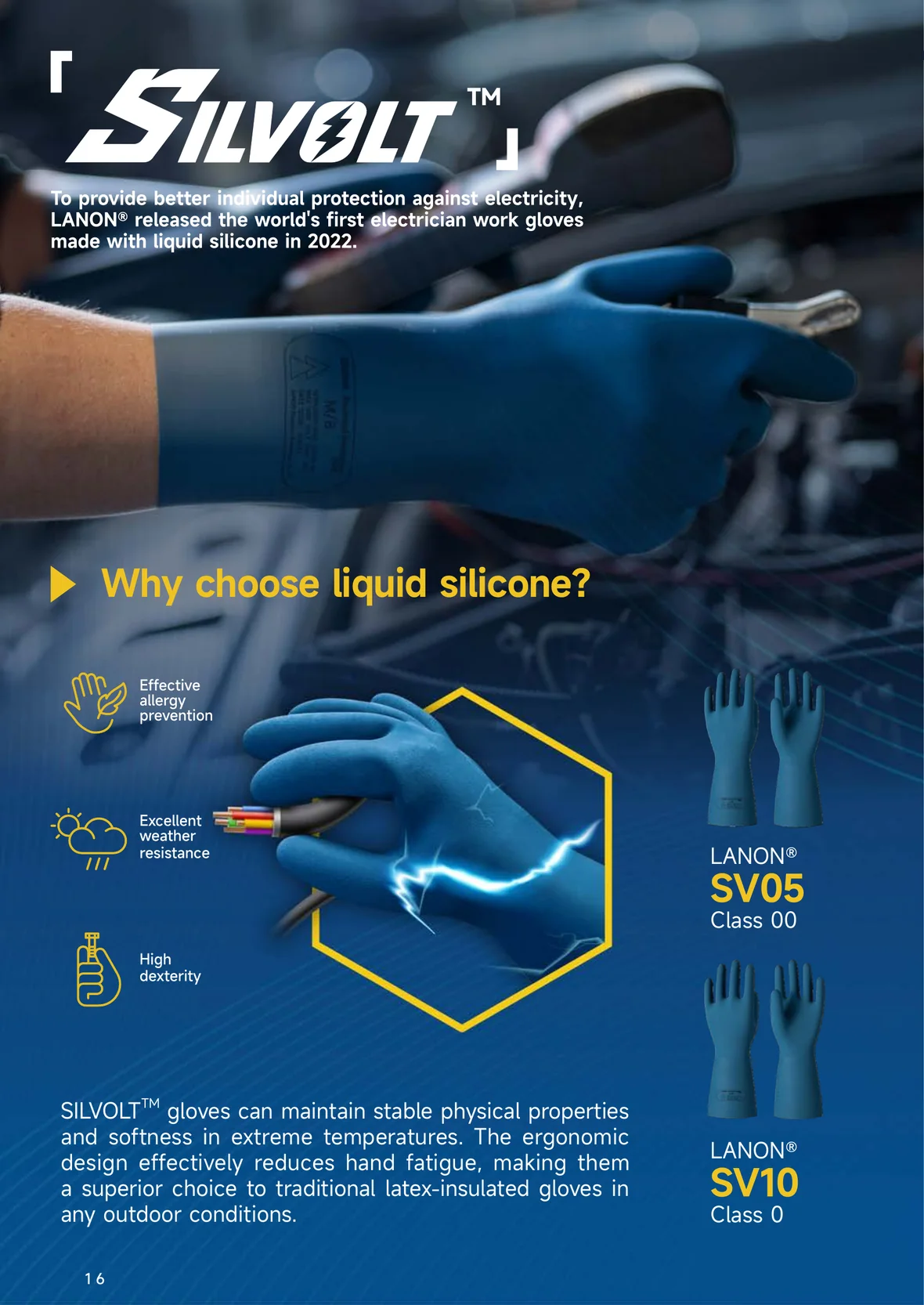 SILVOLT electrically insulated liquid silicone glove technology overview
