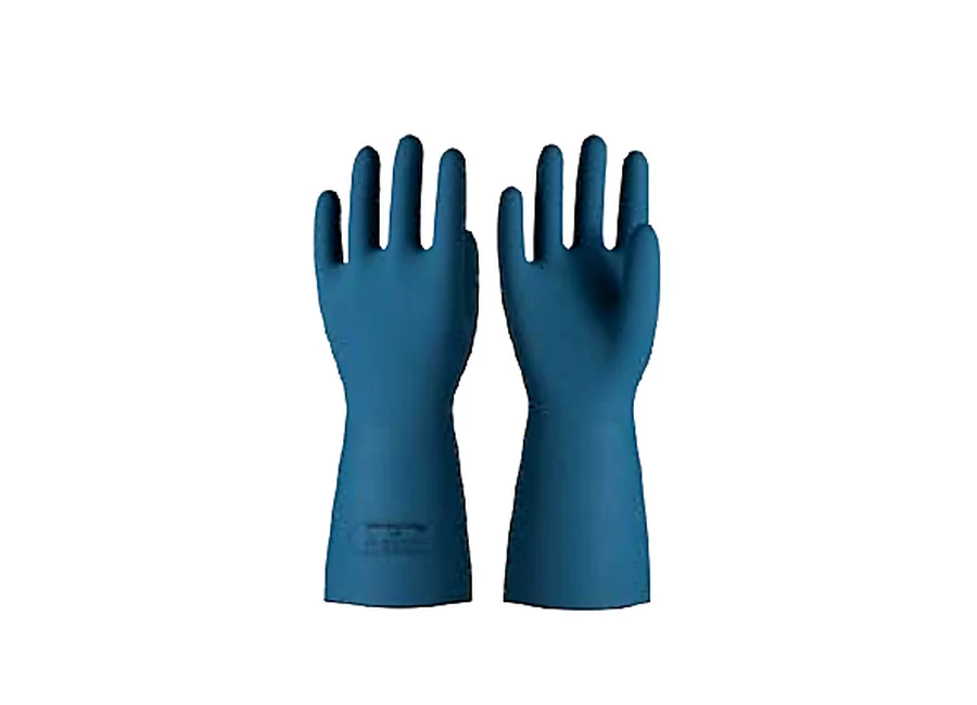Catalog view of blue SV10 Class 0 electrically insulated liquid silicone gloves